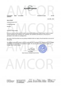 Ruhrpumpen – партнер компании Amcor.GmbH
