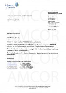 Johnson Controls – партнер компании AMCOR.GmbH