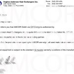 AMCOR – авторизованный партнер Hughes Anderson Heat Exchangers